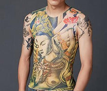 In 2018, new spring men's digital tattoo printed short-sleeved T-shirt T-shirt brand T-shirt brand T-shirt brand T4315.COCEDDB
