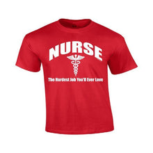 On Sale New Fashion Summer Short Nurse The Hardest Job You'Ll Ever Love Medical Tech Men Zomer O-Neck T Shirts
