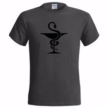 BOWL OF HYGEIA SYMBOL MENS T SHIRT PHARMACY DOCTOR MEDICINE CHEMIST NURSE