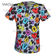 Viaoli Hot ! new arrival printed medical clothings for floral print fabric with comfortable medical uniform in scrubs clothes