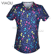 Viaoli Hot ! new arrival printed medical clothings for floral print fabric with comfortable medical uniform in scrubs clothes