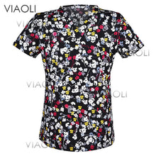 Viaoli Hot ! new arrival printed medical clothings for floral print fabric with comfortable medical uniform in scrubs clothes