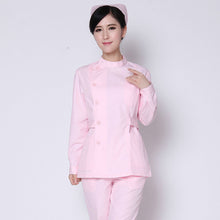 Nurse wear winter clothing oral suit split suit doctor suit dental ICU work clothes pink beautician clothes