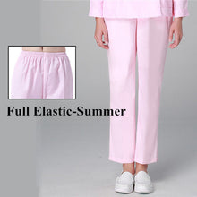 Winter Women's Medical Clothing Pant White Hospital Scrub Pants Flat Front Side Elastic Boot Cut Cargo Straight Tall Scrub Pants