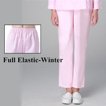 Winter Women's Medical Clothing Pant White Hospital Scrub Pants Flat Front Side Elastic Boot Cut Cargo Straight Tall Scrub Pants