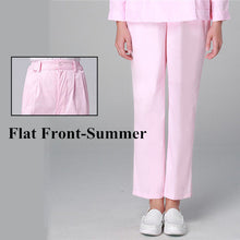 Winter Women's Medical Clothing Pant White Hospital Scrub Pants Flat Front Side Elastic Boot Cut Cargo Straight Tall Scrub Pants