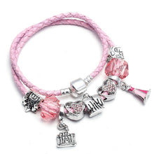 BAOPON Dropshipping Mickey Minnie Charm Bracelet With Nice Marano Beads Fit Original Pandora Bracelet For Kids Special Gift