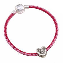 BAOPON Dropshipping Mickey Minnie Charm Bracelet With Nice Marano Beads Fit Original Pandora Bracelet For Kids Special Gift