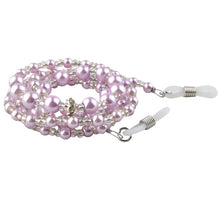 Retail High Quality Women Handmade Imitation Pearl Beaded Eyeglass Anti-slip Chains head cord 4colours