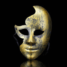 GNHYLL hot sale Lovely Men Burnished Antique Silver/Gold Venetian Mardi Gras Masquerade Party Ball Mask