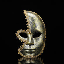 GNHYLL hot sale Lovely Men Burnished Antique Silver/Gold Venetian Mardi Gras Masquerade Party Ball Mask