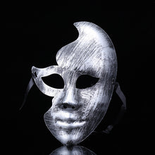 GNHYLL hot sale Lovely Men Burnished Antique Silver/Gold Venetian Mardi Gras Masquerade Party Ball Mask