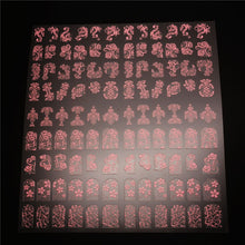 Mtssii 108 Pattern/Sheet Large Size  Nail Stickers Paste Manicure Gold Flowers Sticker & Decal 3D Nail Art Decorations Free