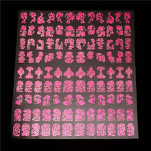 Mtssii 108 Pattern/Sheet Large Size  Nail Stickers Paste Manicure Gold Flowers Sticker & Decal 3D Nail Art Decorations Free