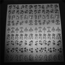 Mtssii 108 Pattern/Sheet Large Size  Nail Stickers Paste Manicure Gold Flowers Sticker & Decal 3D Nail Art Decorations Free