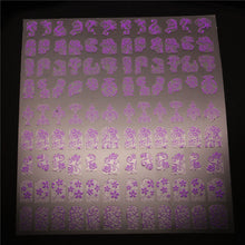 Mtssii 108 Pattern/Sheet Large Size  Nail Stickers Paste Manicure Gold Flowers Sticker & Decal 3D Nail Art Decorations Free