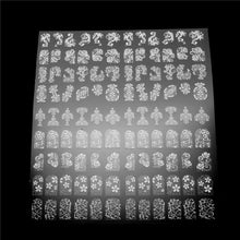 Mtssii 108 Pattern/Sheet Large Size  Nail Stickers Paste Manicure Gold Flowers Sticker & Decal 3D Nail Art Decorations Free