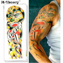 Arm Sleeve Temporary Makeup 3d Tattoos Sticker Halloween Flash Tatoos Henna Tatuagem Body Art 3d Tatto Tatuagem Sticker
