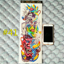 Arm Sleeve Temporary Makeup 3d Tattoos Sticker Halloween Flash Tatoos Henna Tatuagem Body Art 3d Tatto Tatuagem Sticker