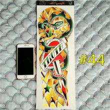 Arm Sleeve Temporary Makeup 3d Tattoos Sticker Halloween Flash Tatoos Henna Tatuagem Body Art 3d Tatto Tatuagem Sticker
