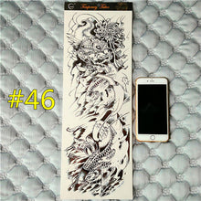 Arm Sleeve Temporary Makeup 3d Tattoos Sticker Halloween Flash Tatoos Henna Tatuagem Body Art 3d Tatto Tatuagem Sticker