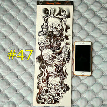 Arm Sleeve Temporary Makeup 3d Tattoos Sticker Halloween Flash Tatoos Henna Tatuagem Body Art 3d Tatto Tatuagem Sticker