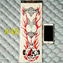 Arm Sleeve Temporary Makeup 3d Tattoos Sticker Halloween Flash Tatoos Henna Tatuagem Body Art 3d Tatto Tatuagem Sticker