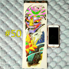 Arm Sleeve Temporary Makeup 3d Tattoos Sticker Halloween Flash Tatoos Henna Tatuagem Body Art 3d Tatto Tatuagem Sticker