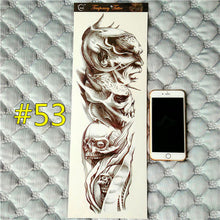 Arm Sleeve Temporary Makeup 3d Tattoos Sticker Halloween Flash Tatoos Henna Tatuagem Body Art 3d Tatto Tatuagem Sticker