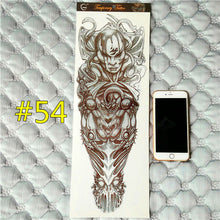 Arm Sleeve Temporary Makeup 3d Tattoos Sticker Halloween Flash Tatoos Henna Tatuagem Body Art 3d Tatto Tatuagem Sticker