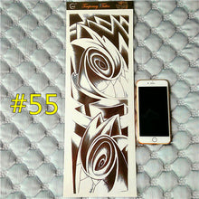 Arm Sleeve Temporary Makeup 3d Tattoos Sticker Halloween Flash Tatoos Henna Tatuagem Body Art 3d Tatto Tatuagem Sticker