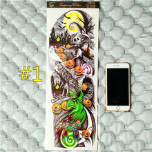 Arm Sleeve Temporary Makeup 3d Tattoos Sticker Halloween Flash Tatoos Henna Tatuagem Body Art 3d Tatto Tatuagem Sticker