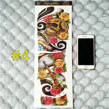 Arm Sleeve Temporary Makeup 3d Tattoos Sticker Halloween Flash Tatoos Henna Tatuagem Body Art 3d Tatto Tatuagem Sticker