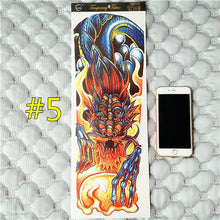 Arm Sleeve Temporary Makeup 3d Tattoos Sticker Halloween Flash Tatoos Henna Tatuagem Body Art 3d Tatto Tatuagem Sticker