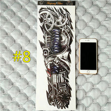 Arm Sleeve Temporary Makeup 3d Tattoos Sticker Halloween Flash Tatoos Henna Tatuagem Body Art 3d Tatto Tatuagem Sticker