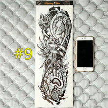 Arm Sleeve Temporary Makeup 3d Tattoos Sticker Halloween Flash Tatoos Henna Tatuagem Body Art 3d Tatto Tatuagem Sticker